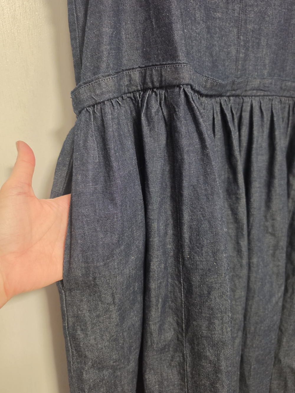 Free People Soraya Denim Dress Sz XL - Picture 9 of 11